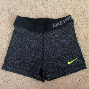 Cheetah print Nike Pro shorts